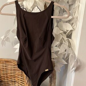 Maryan Milton Brown  One-Piece Swimsuit US 6!